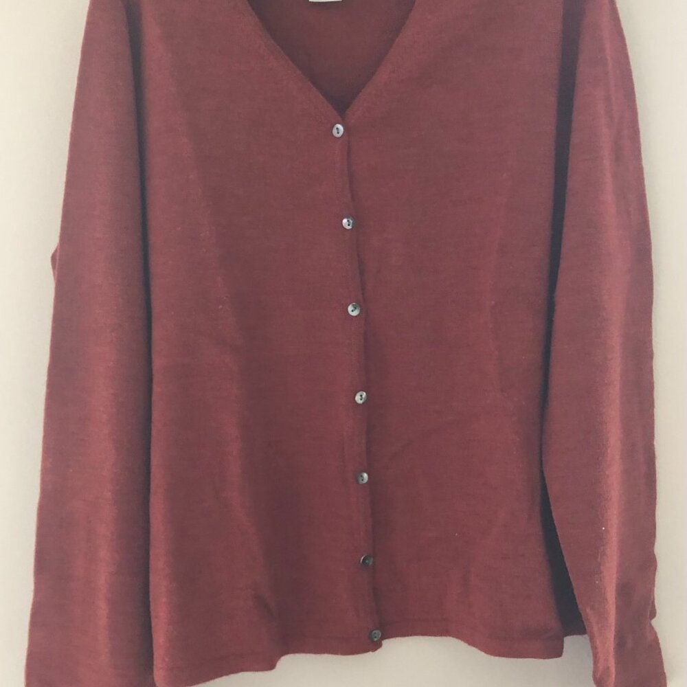 Eddie Bauer Women's 2 Sweater Set 1 Cardigan V-neck and 1 Turtleneck Size M